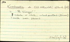 Features of the townland of Cill Mhuirbhigh [Kilmurvy], beginning with the letter K