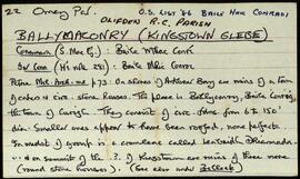 Ballymaconry / Kingstown Glebe