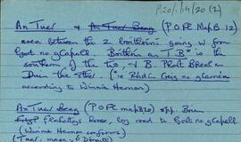 Features of the townland of Cill Mhuirbhigh [Kilmurvy], beginning with the letter T