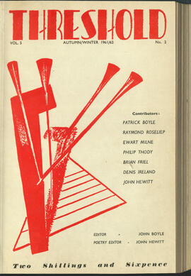 Autumn/Winter 1961/1962, Threshold Vol. 5, No. 2