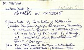 Western parts of Knock or Spiddle
