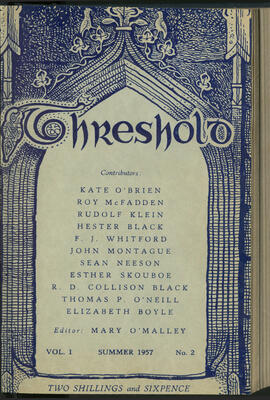 Summer 1957, Threshold Vol. 1, No. 2