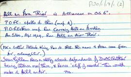 Features of the townland of Cill Éinne [Killeany], beginning with the letter A