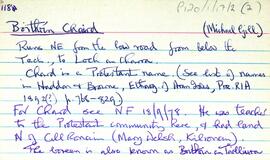 Features of the townland of Cill Éinne [Killeany], beginning with the letter B