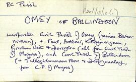 Omey or Ballindoon Roman Catholic Parish