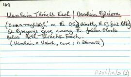 Features of the townland of Inis Meáin [Inishmaan], beginning with the letter U