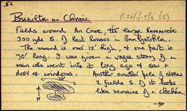 Features of the townland of Eoghanacht [Onaght], beginning with the letter B