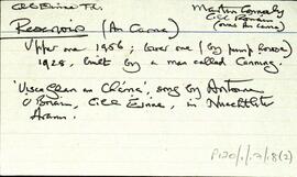 Features of the townland of Cill Éinne [Killeany], beginning with the letter R