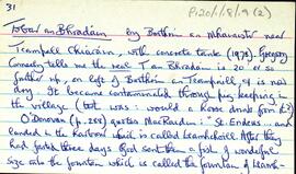 Features of the townland of Eochaill [Oghil], beginning with the letter T