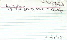 Features of the townland of Eoghanacht [Onaght], beginning with the letter M