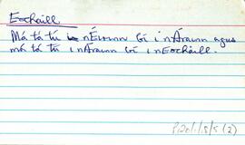 Features of the townland of Eochaill [Oghil], beginning with the letter E