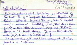 Features of the townland of Cill Éinne [Killeany], beginning with the letter W