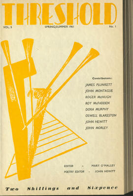 Spring/Summer 1961, Threshold Vol. 5, No. 1