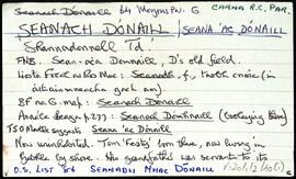 Seanach Dónaill / Seana Mhac Dónaill