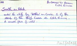 Features of the townland of Cill Éinne [Killeany], beginning with the letter S