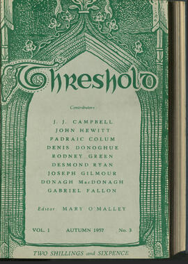 Autumn 1957, Threshold Vol. 1, No. 3